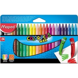 KREDKI ŚWIECOWE MAPED COLOR'PEPS 24 KOLORY