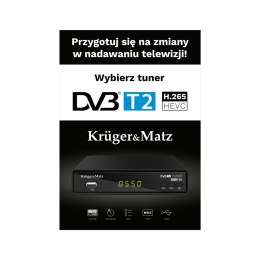 Plakat Kruger&Matz Tuner DVB-T2