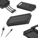 PowerBank solarny Kruger&Matz 10000mAh Li-ion z 3 końcówkami