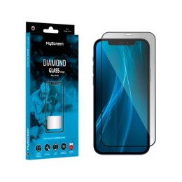 Szkło ochronne MyScreen DIAMOND GLASS LITE edge FULL GLUE czarne Apple iPhone 12 Pro Max 6.7