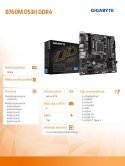 Gigabyte Płyta główna B760M DS3H DDR4 s1700 DDR4 2DP/HDMI mATX