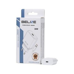 Beline Ładowarka sieciowa 30W GaN USB-C + kabel lightning, biała