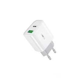 WEKOME Ładowarka sieciowa USB-C PD 20W & USB-A QC3.0 18W Fast Charger