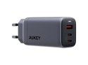 AUKEY PA-B6U OmniaMix II GaN ładowarka sieciowa 3xUSB (2xUSB C + 1xUSB A) 67W QC PD AFC SCP PPS UFCS