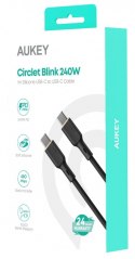 AUKEY CB-SCC241 silikonowy kabel USB-C - USB-C | 1m | 5A | 240W PD