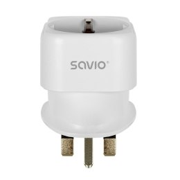 Savio Adapter podróżny, gniazdo EU - wtyk UK AP-04