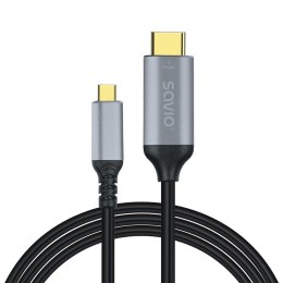 Savio Kabel USB-C do HDMI v2.0b, 3m, miedź CL-184