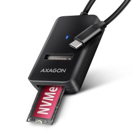 AXAGON ADM2-CM Adapter USB-C Gen 2 M.2 NVMe/SATA SSD