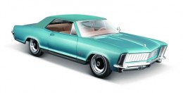 Maisto Model kompozytowy Buick Riviera 1965 niebieski 1/24