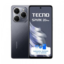 TECNO Smartfon SPARK 20 PRO KJ6 256+12 Moonlit Black