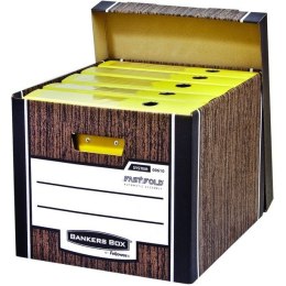 Pudło Bankers Box Woodgrain 340x295x405mm brązowe (2)