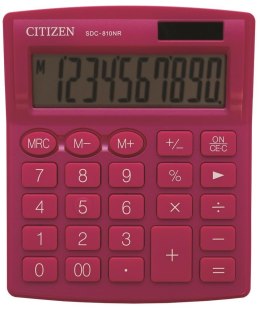 CITIZEN KALKULATOR BIUROWY SDC-810NRPKE, 10-cyfrowy, 127x105mm, różowy