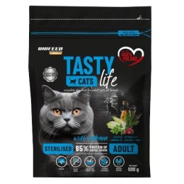 BIOFEED TASTY CATS LIFE STERILISED WITH SALMON 600G