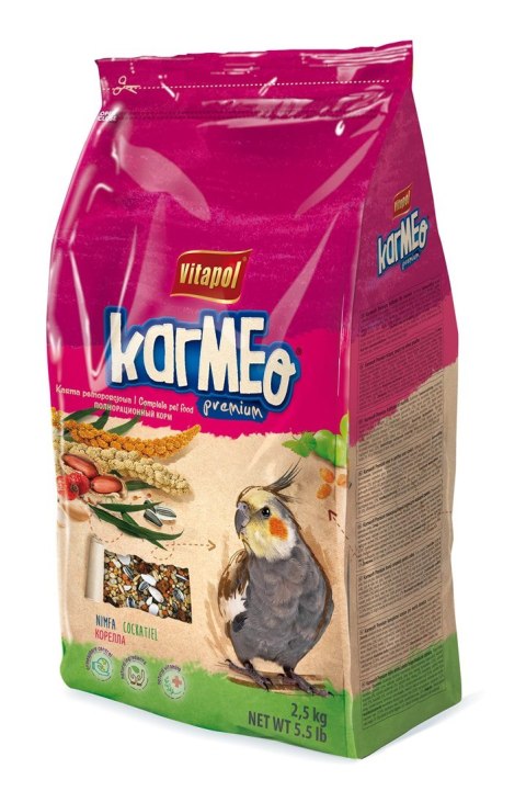 Karmeo Premium karma pełnoporcjowa dla nimfy, 2,5 kg