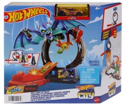 Hot Wheels Tor samochodowy City Pętla Nietoperza zestaw